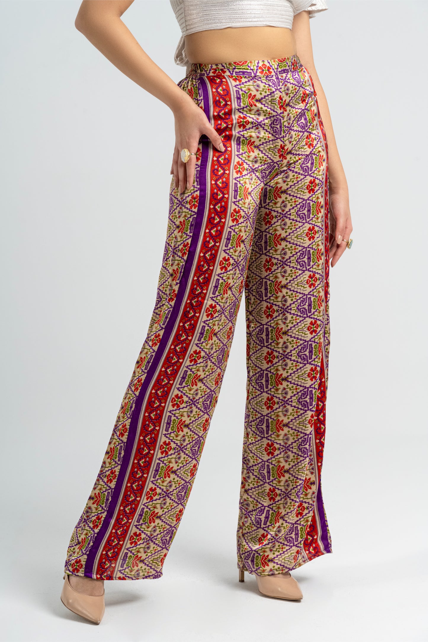 Taraz - Silky Purple Pants