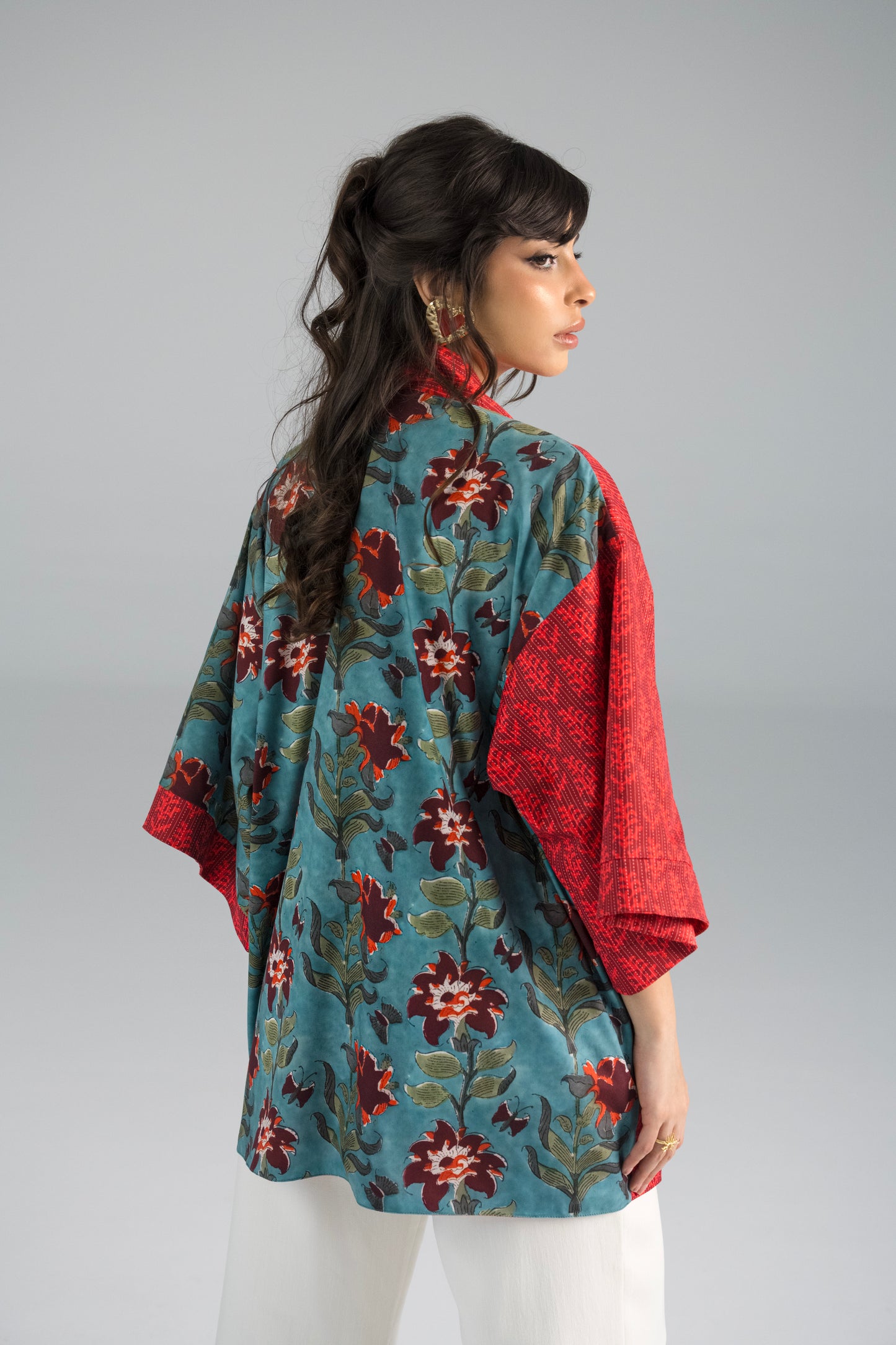 Ruby - Red Reversible Cardigan