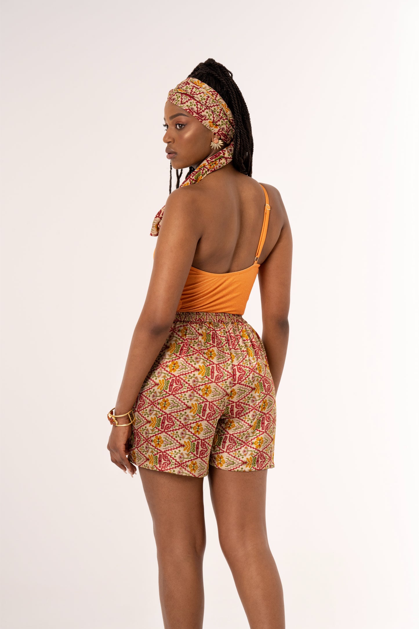 Taraz - Silky Orange Shorts