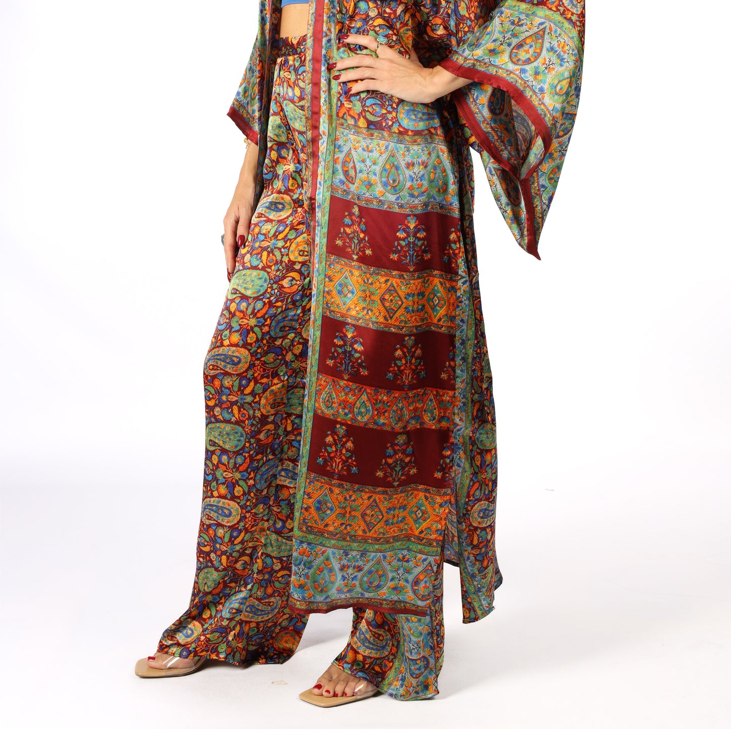 Kashmir - Silky Blue Pants
