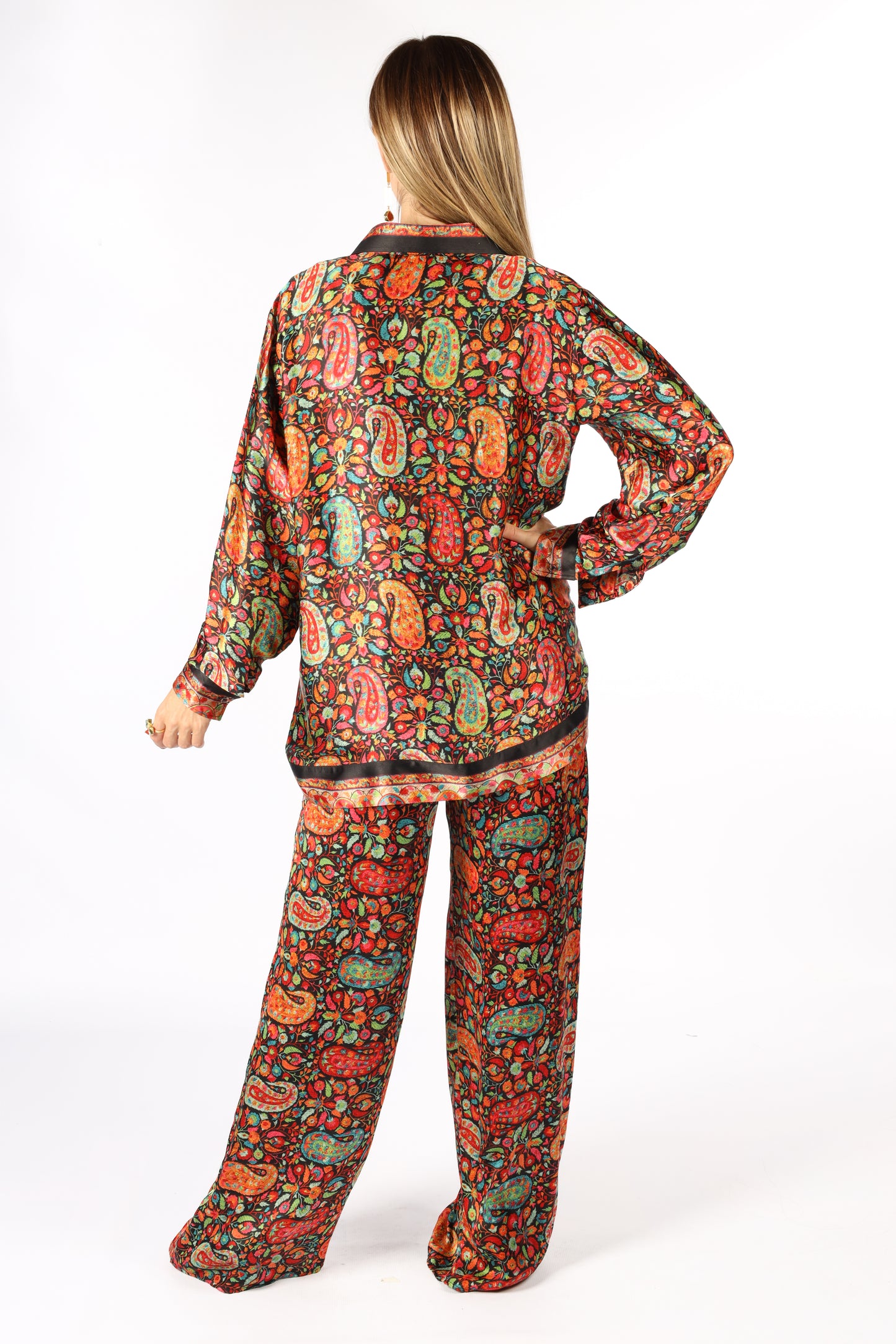 Kashmir - Silky Black Pants