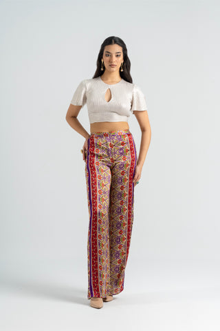 Taraz - Silky Purple Pants