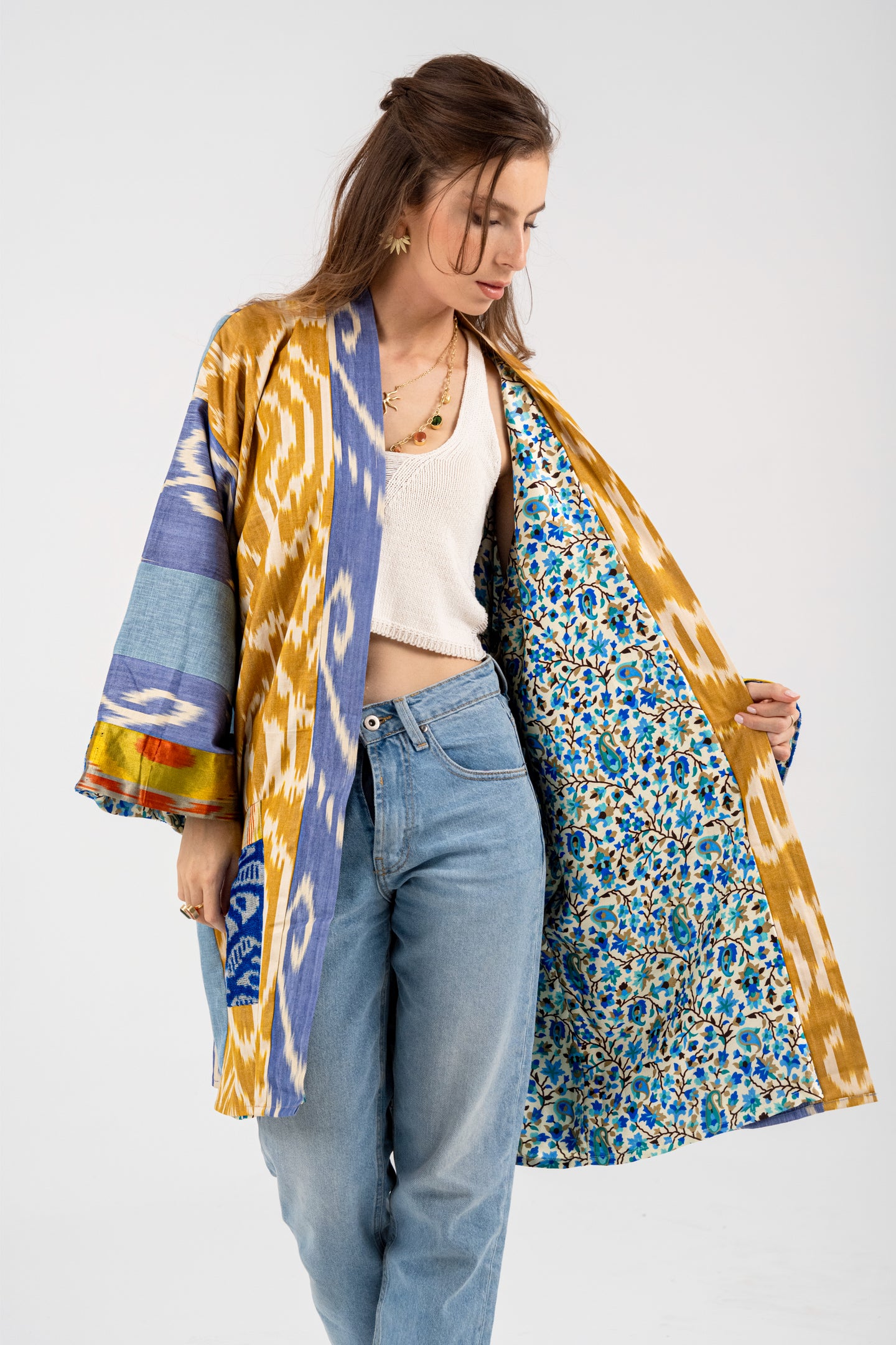 Siwa - Silk Ikat Cardigan