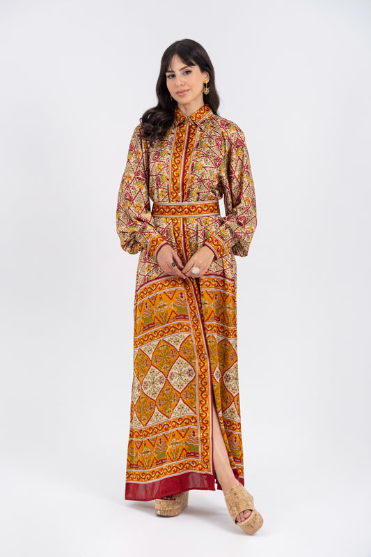 Taraz - Orange Modest Dress