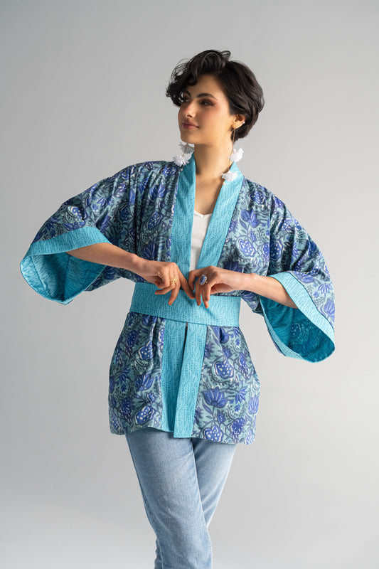 Iris - Sky Reversible Cardigan