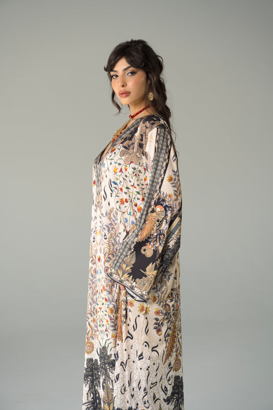 Isfahan - Silky Beige Kaftan