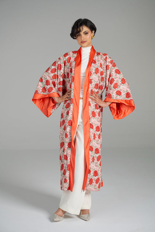 Fire Lily - Long Kimono