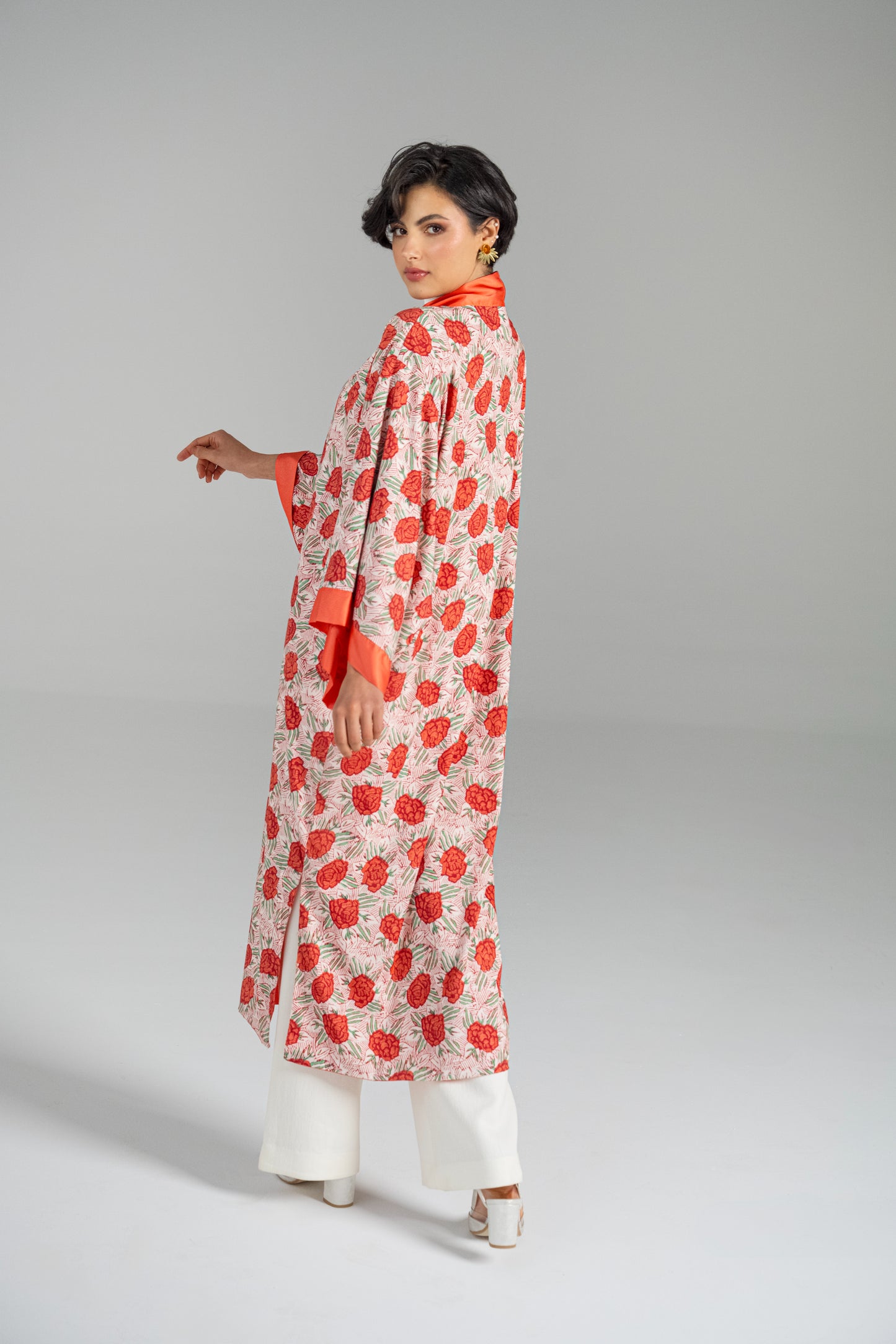 Fire Lily - Long Kimono