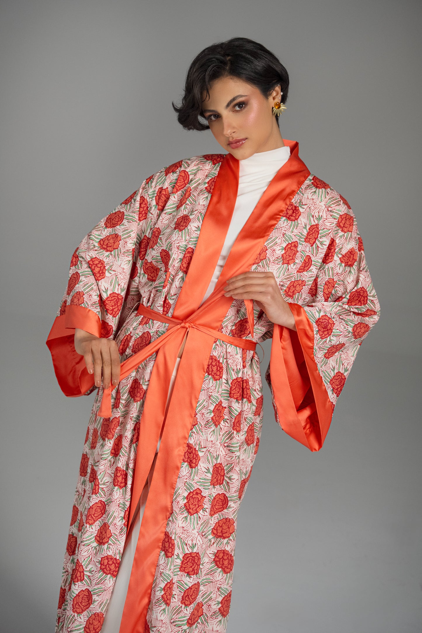 Fire Lily - Long Kimono
