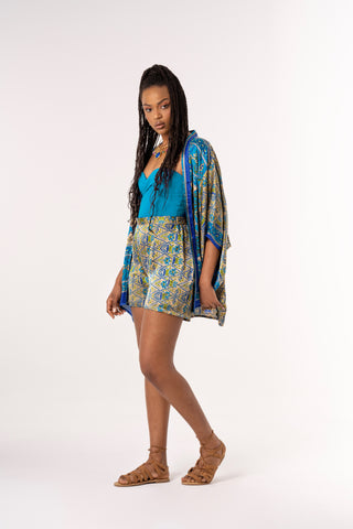 Taraz - Silky Blue Shorts