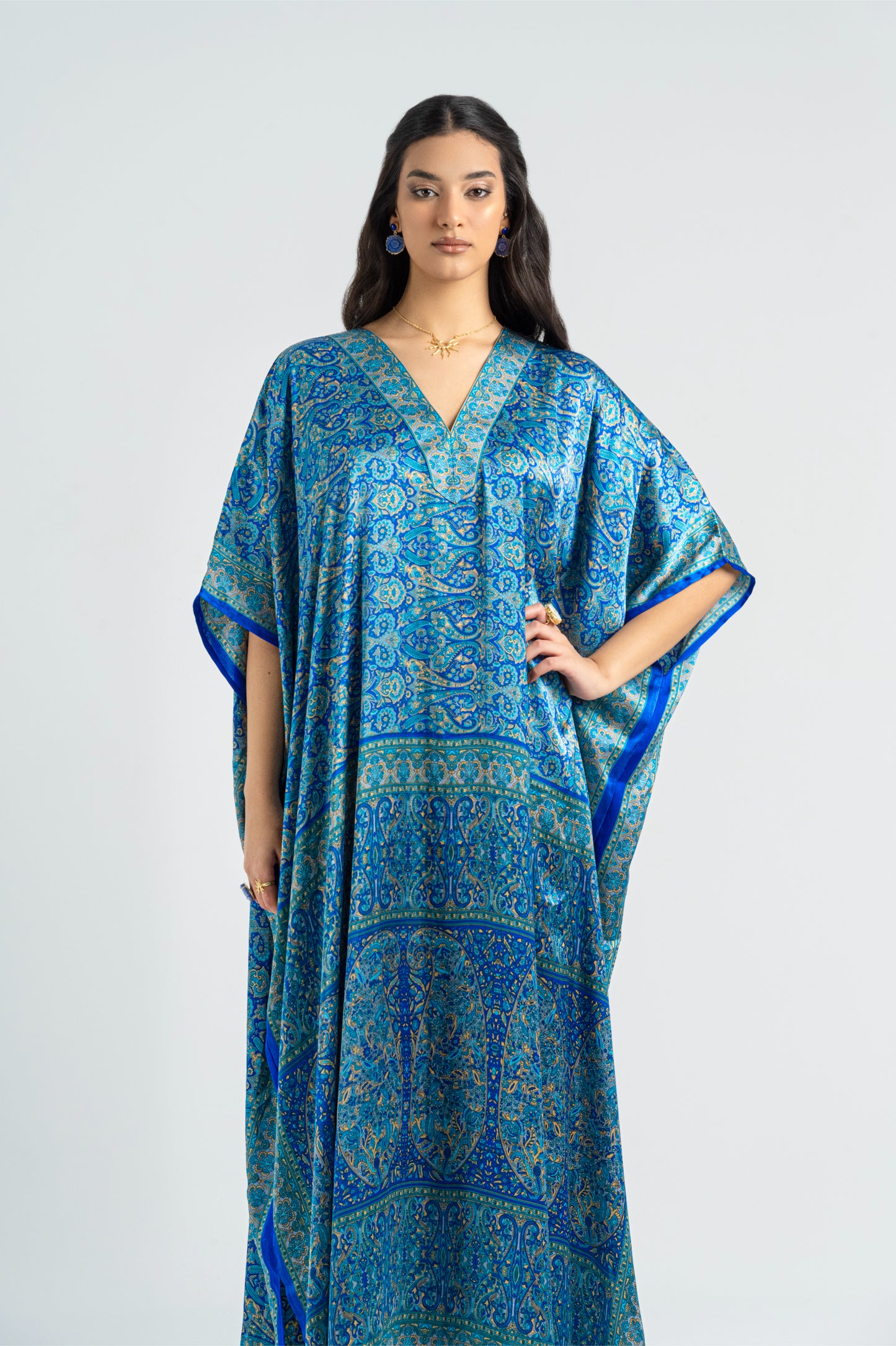 Samarkand - Silky Blue Kaftan